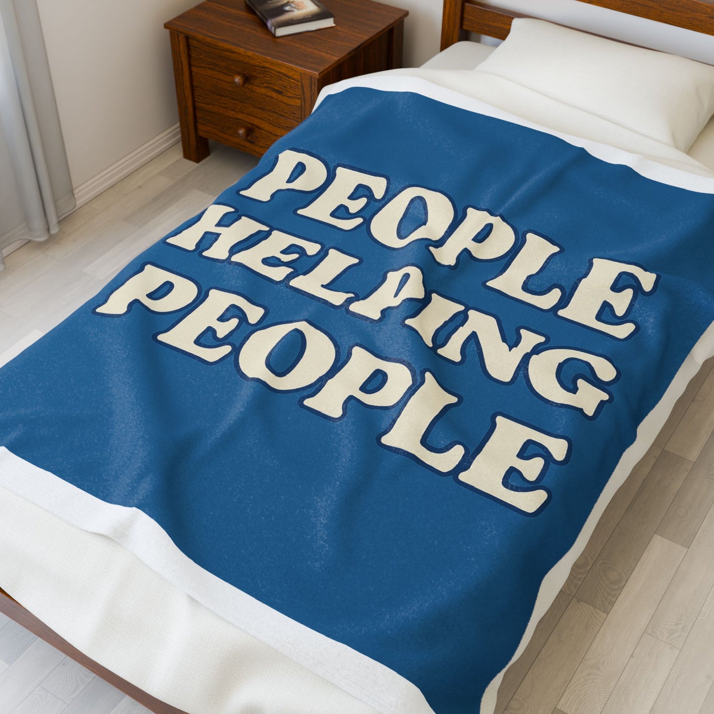 Plush Blanket - People Helping People Movement Design