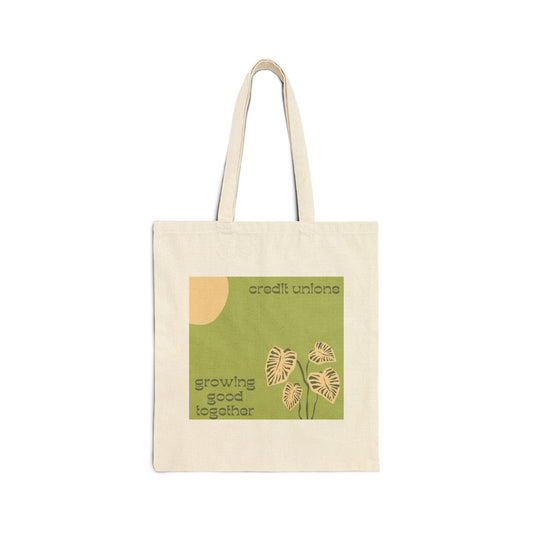 Canvas Tote Bag - Credit Union Fan, Growing Together
