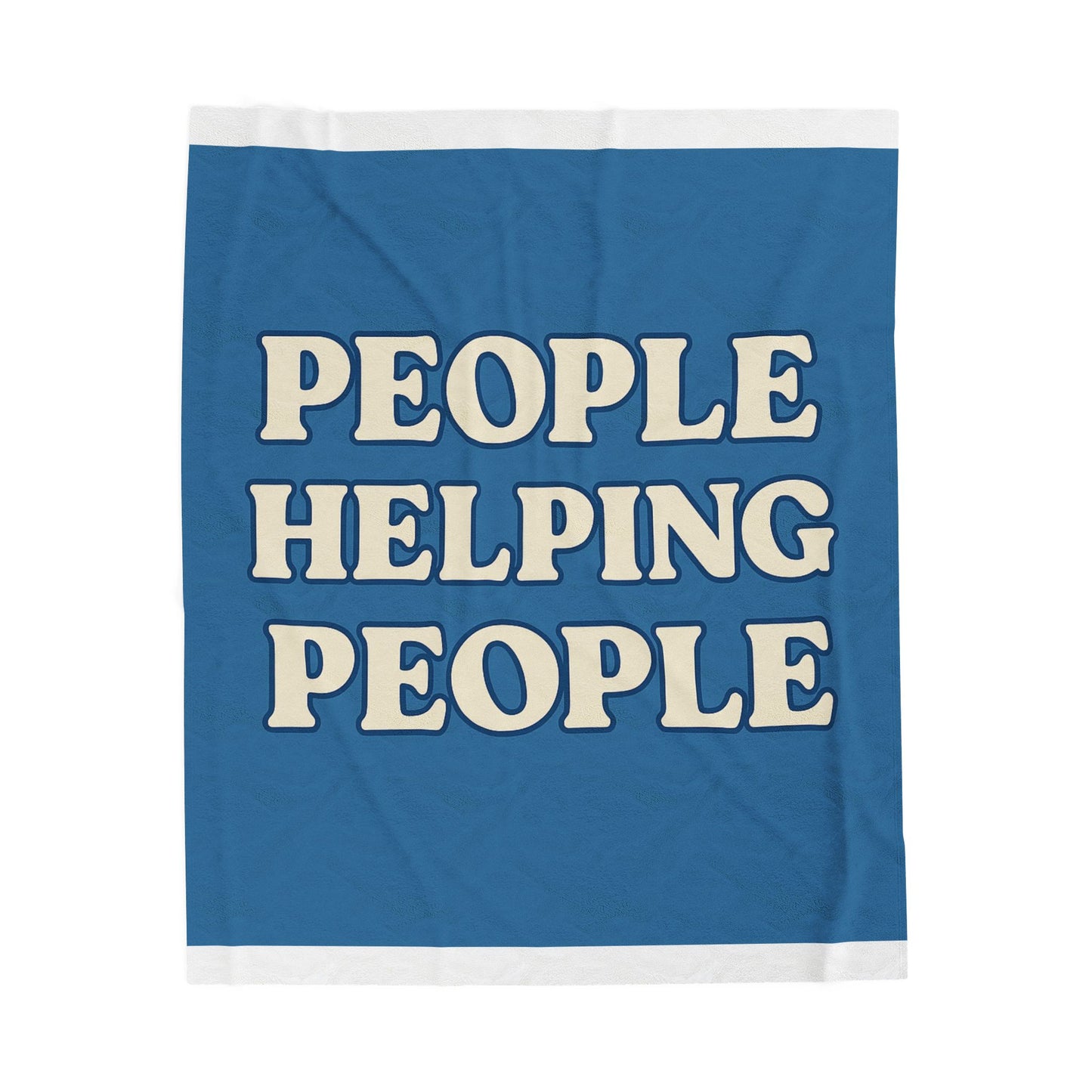 Plush Blanket - People Helping People Movement Design