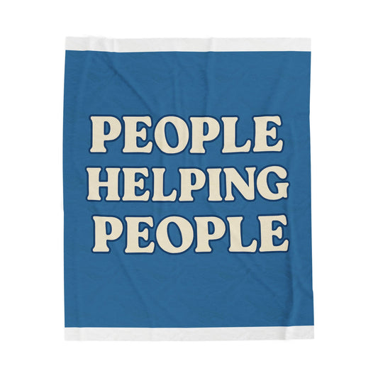 Plush Blanket - People Helping People Movement Design
