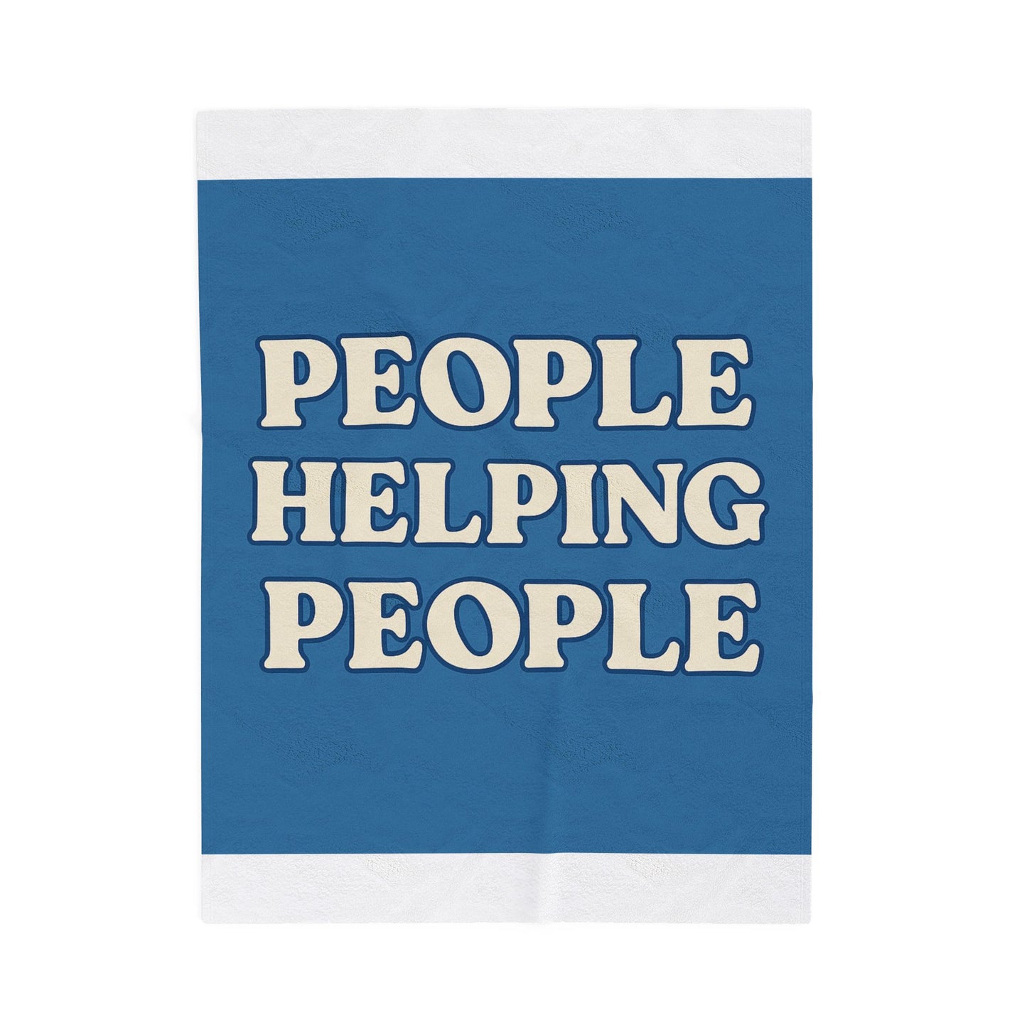 Plush Blanket - People Helping People Movement Design