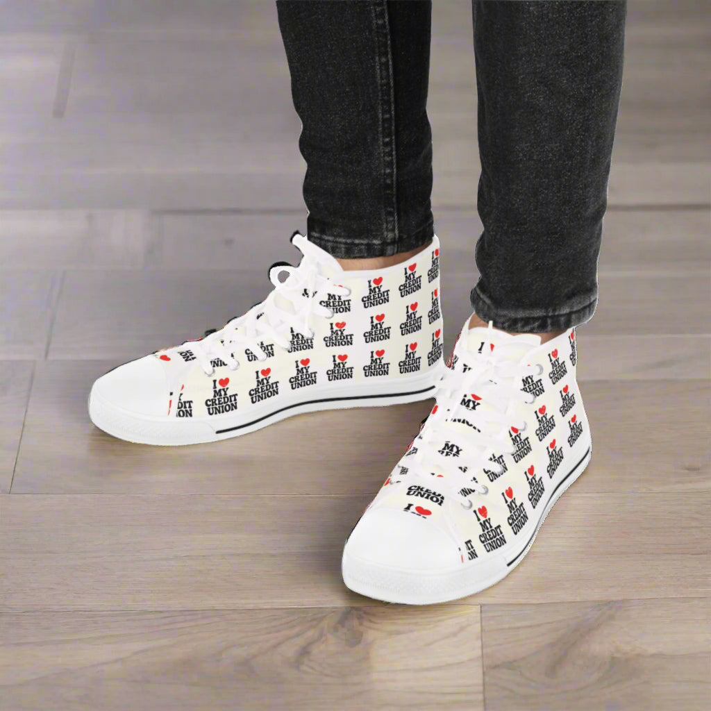 I love My Credit Union: High Top Sneakers - Men's