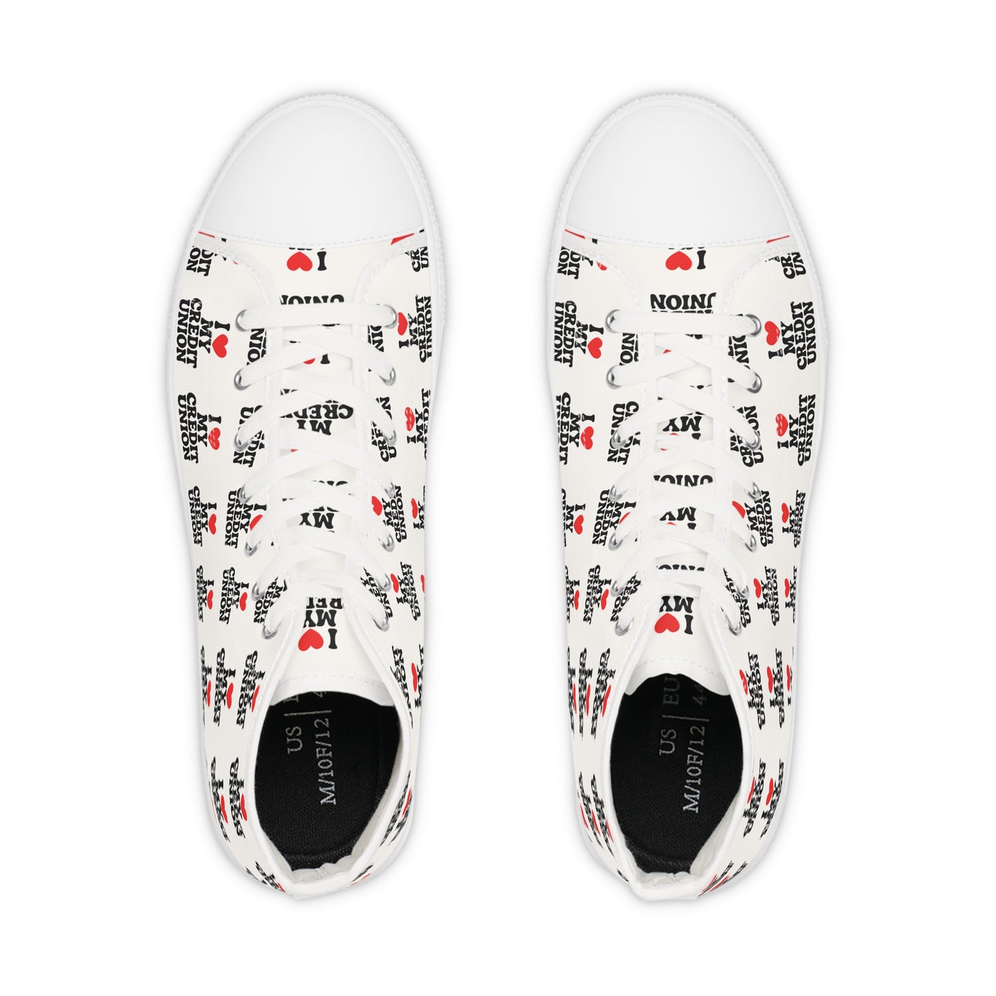 I love My Credit Union: High Top Sneakers - Men's