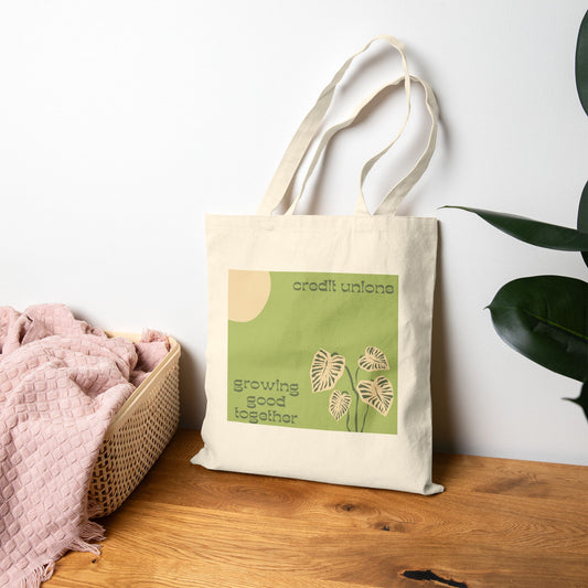 Canvas Tote Bag - Credit Union Fan, Growing Together