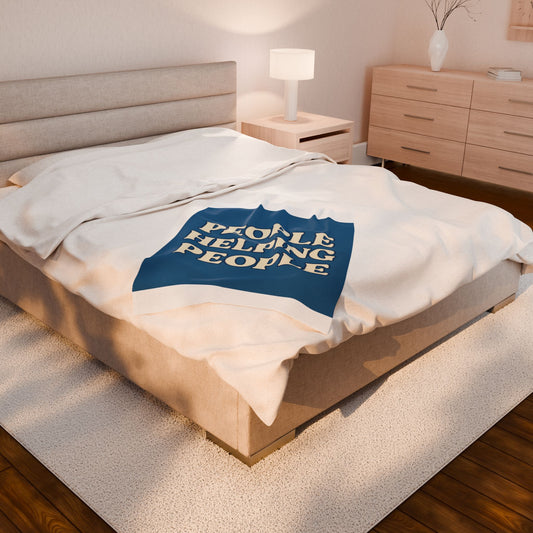 Plush Blanket - People Helping People Movement Design